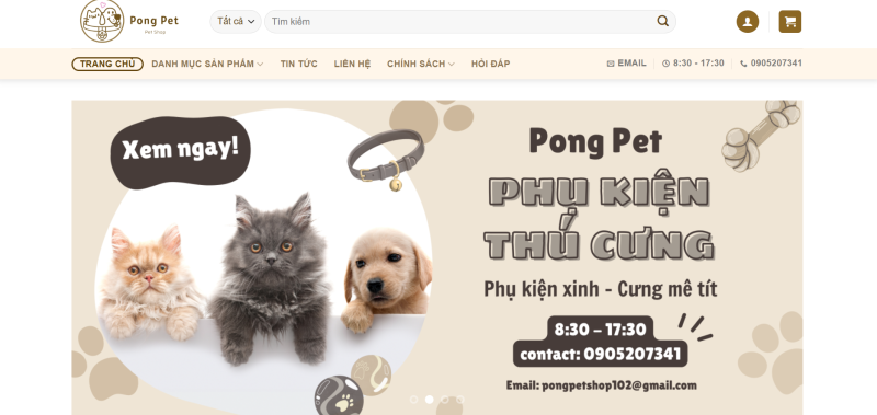 shop phụ kiện thú cưng