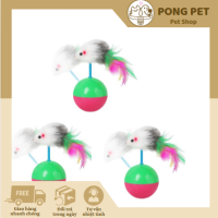 Đồ chơi bóng chuột lật đật cho mèo